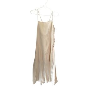 PROMESA Grecian Rope Gauze  Maxi Dress in Cream